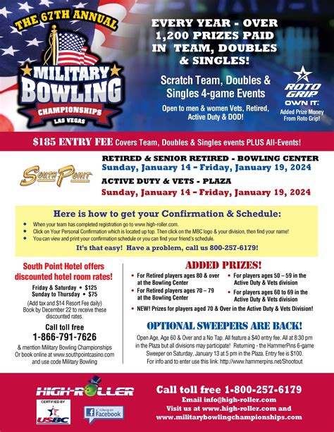 high roller military bowling tournament.